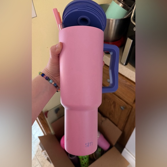 Accessories - Pink Tumbler with Purple Handle